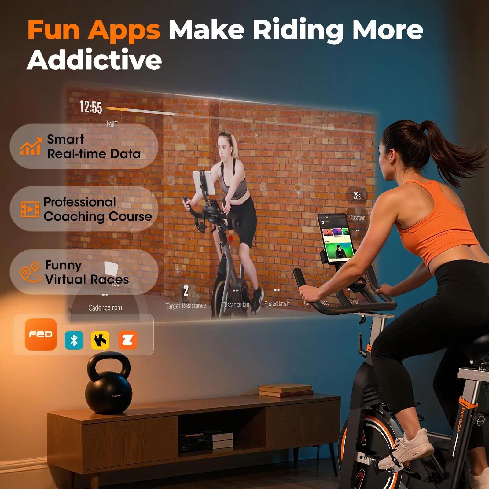 YOSUDA PRO Magnetic Exercise Bike for Indoor Cycling - Image 6