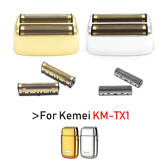 For Kemei KM-TX1 Electric Shaver Original High Quality Replacement Double Foiled Blade Net Cover Repair Accessories Wholesales 1