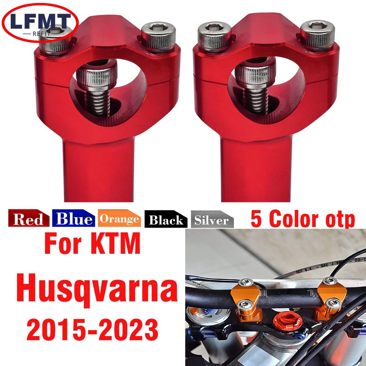 

Motorcycle 55mm CNC Handlebar Riser Bar Clamp Mount For KTM SX SXF EXC SXS EXCF XC XCF 125 200 250 350 450 For GASGAS Husqvarna