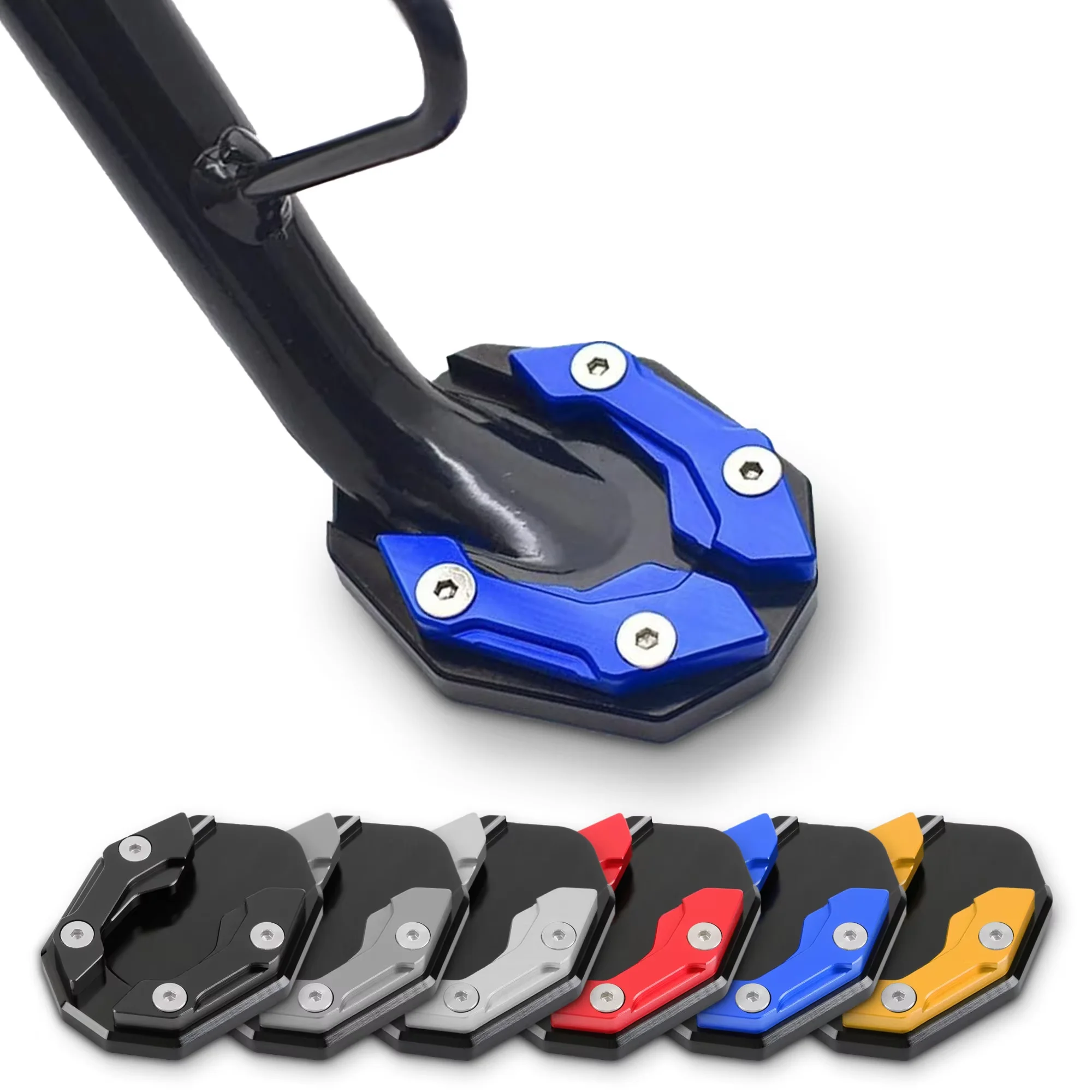 Motorcycle Side Stand Extension Pad & Support Plate