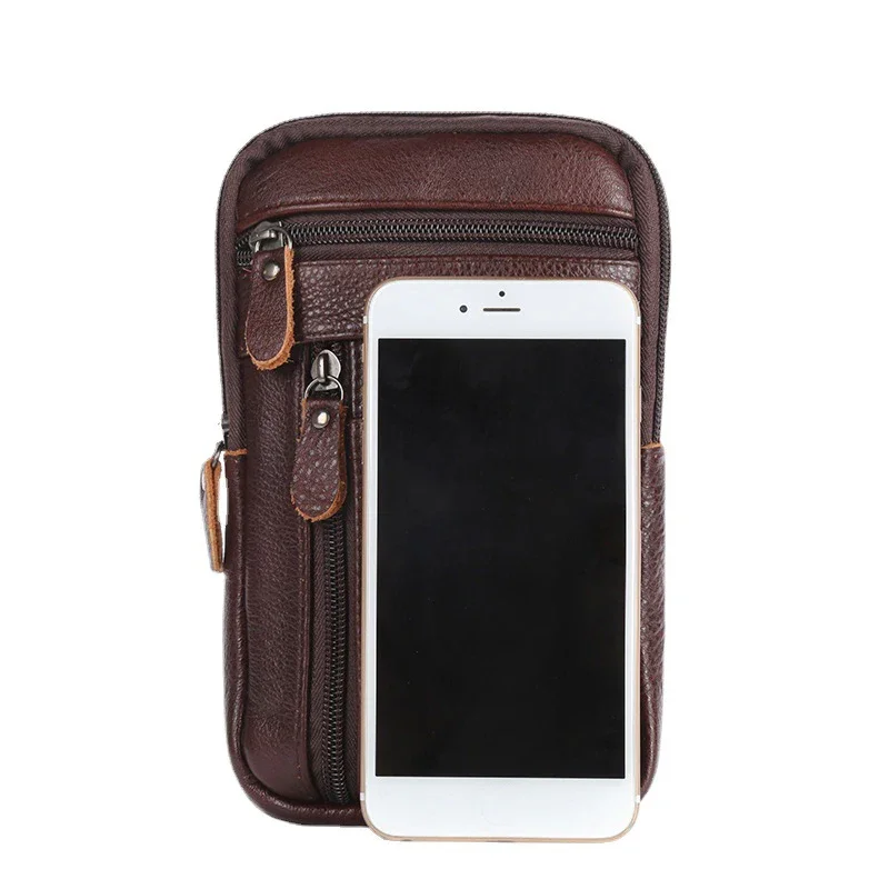 Men’s Leather Messenger Small Bag Flap Crossbody Business Bag S8fb9974023c64a79b5f268f9f80cd8c13