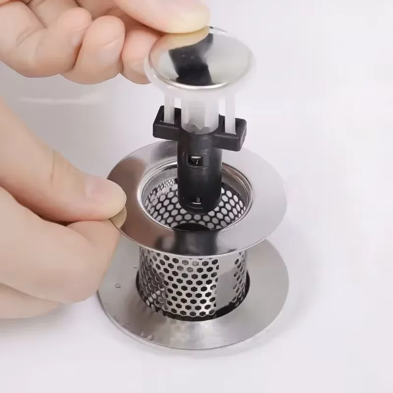 Washbasin Pressurized Drainage Filter Sink Filter Sewer Anti Odor Automatic Bounce Drainage Plug Shower Hair Collector sink filter,sink strainer,hair drain catcher,washbasin plug,washbasin leak plug,shower drain filter