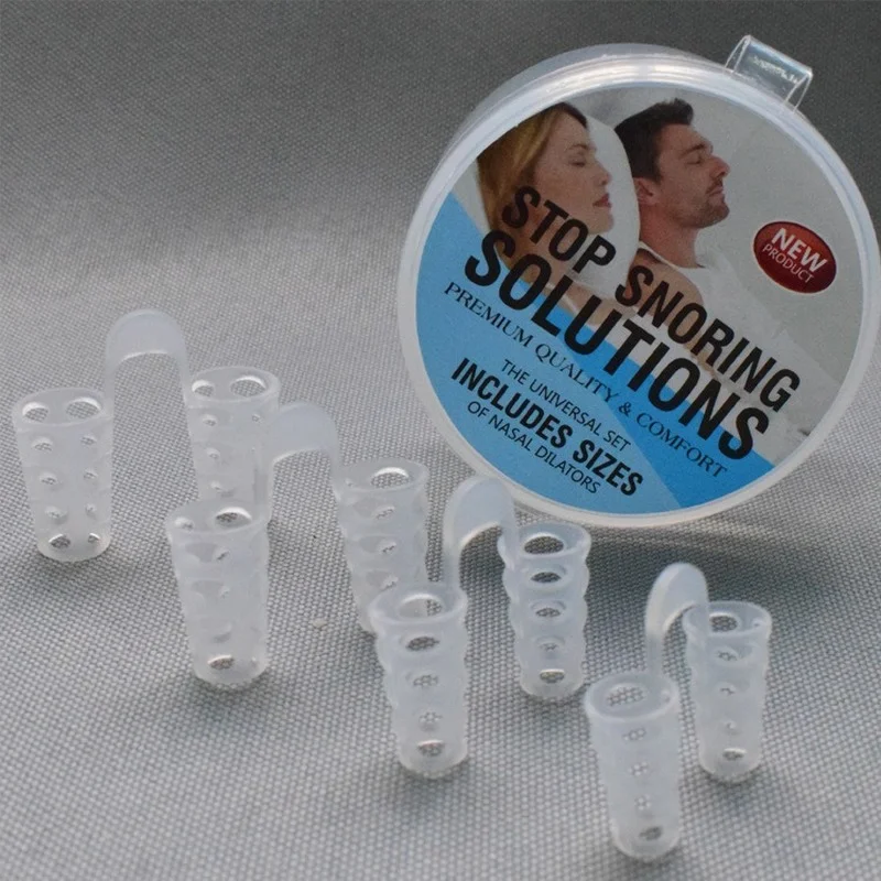 Stop Snoring Nose Clip Nasal Breathing Dilator Stop Snoring 4PCS Anti Snoring Sleep Nose Clip Snore Stop Aid Nasal Dilators Device Congestion Aid No Strips Cones Sleeping Device