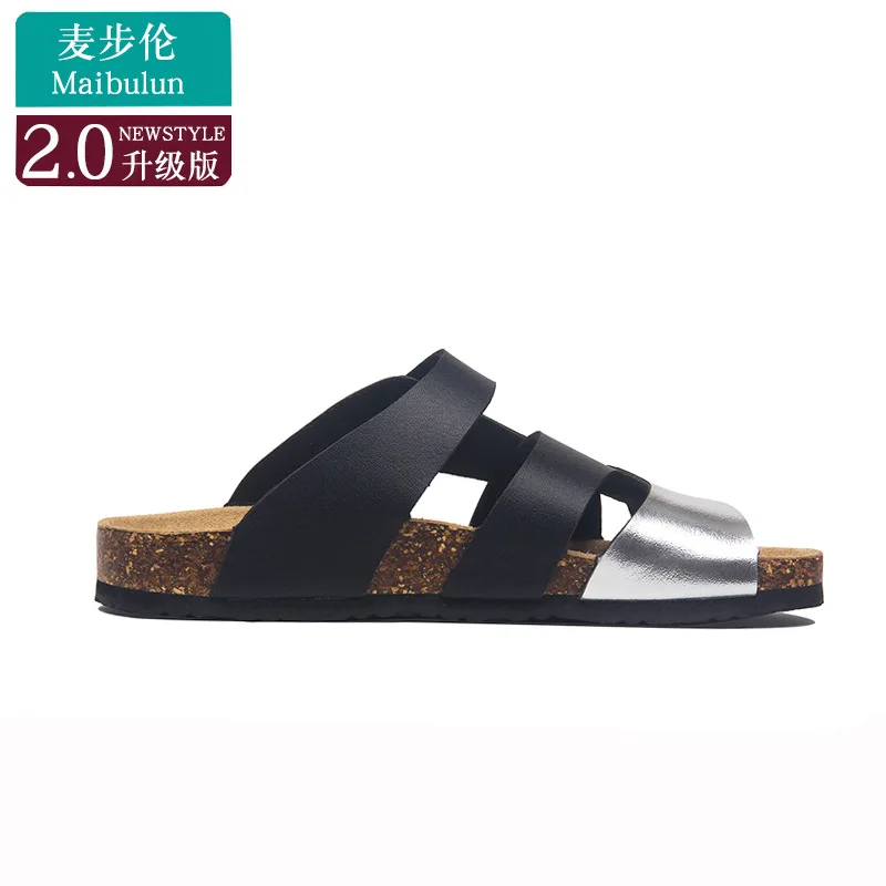 Summer Cork Slippers Men Beach Slide Women Sandals New Casual Soft Flip Flops Comfort Home Couples Outside Shoes Zapatilla Mujer