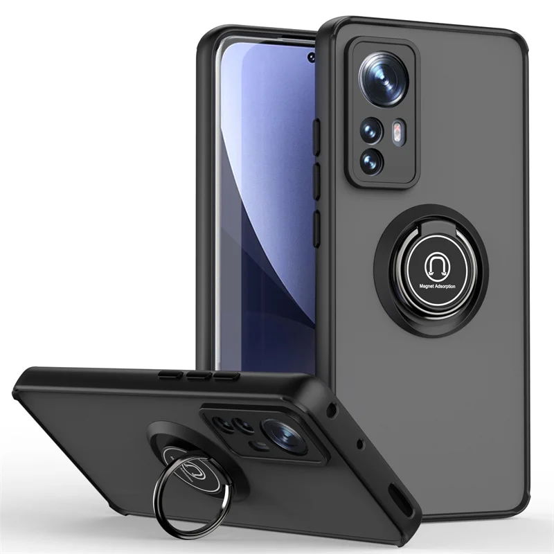 

Чехол для Xiaomi Mi 12 Lite, матовый армированный автомобильный чехол с магнитным кольцом и подставкой, чехол для телефона Xiaomy Mi 12 Pro, 12X, Mi12, Mi12X, задняя крышка