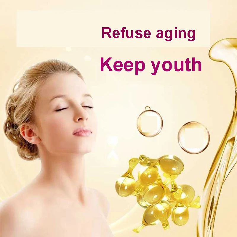 Korean Vitamin E Extract Capsules Anti-wrinkle Whitening Cream Hydrating Ve Serum Freckle Capsule Wrinkle Removal Skin Care