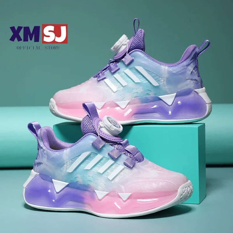 

2023 New Children Shoes Fashion Gradient Kids Sneakers for Girls Casual Sports Shoes Breathable Running Shoes Baby Boys Tennis