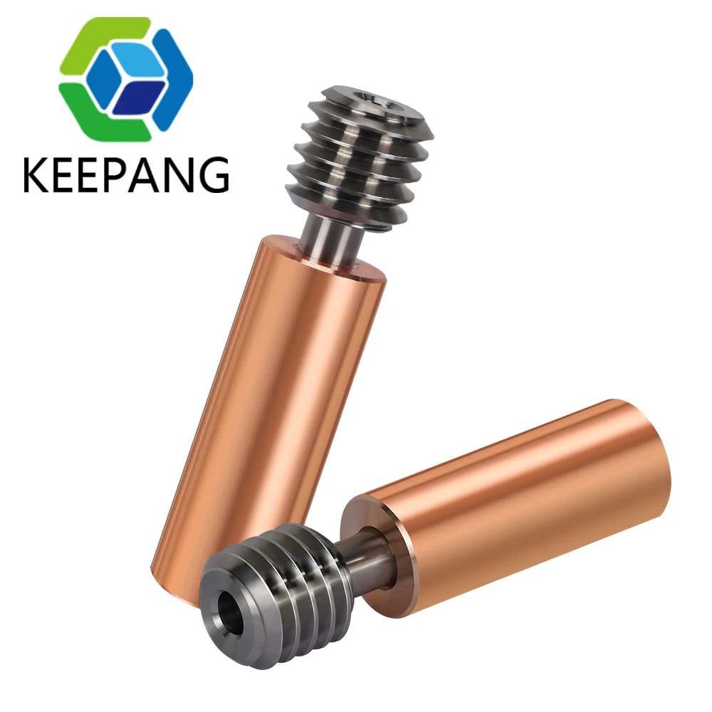 

Bimetal CR10 Heatbreak Titanium Alloy Heat Break Throat 1.75mm Copper Plating Tube For Ender 3 CR-10 Hotend 3D Printer