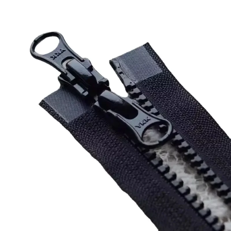 

30pcs/Lot 5# 60 To 120cm Ykk Zipper Resin Double Open Slider 2-way Black Off White Jacket Repair Tailor Sew Accessory Wholesale