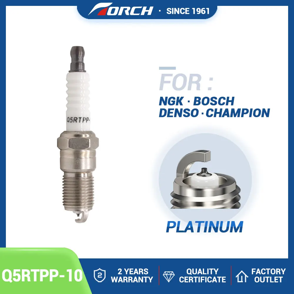 

1PCS Double Platinum Candle Replace for 5445/BPR5EFS-10 3784/PTR5D-10 FORD 3539125 Denso T16TT Auto Spark Plug TORCH Q5RTPP-10