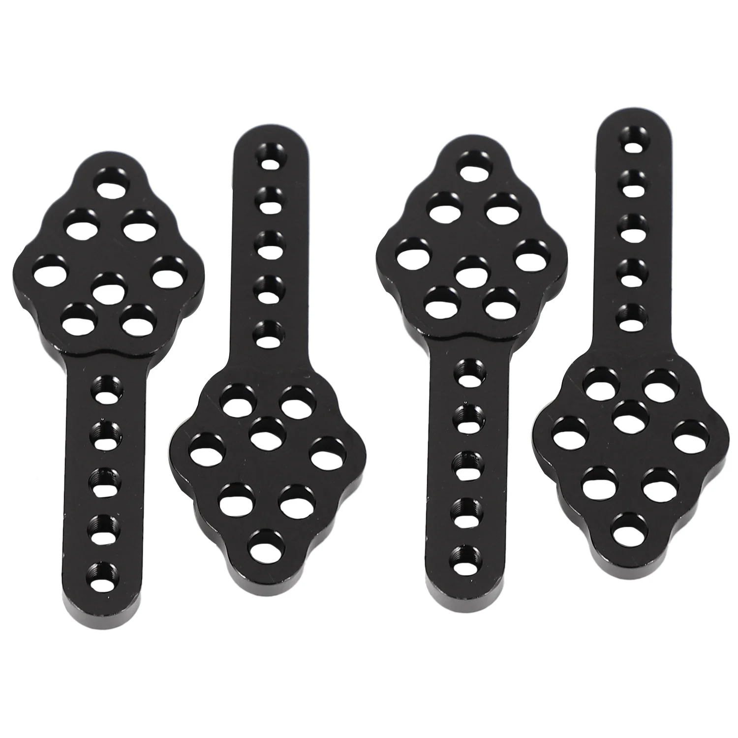 

4Pcs CNC Metal Shock Absorber Mount Adjust Height Angle Stand for RC Crawler Car Axial SCX10 90046 D90 D110,Black