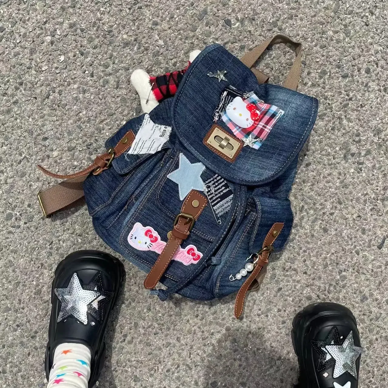 Kawaii Hello Kitty Y2K Backpacks Original Fashion Backpack