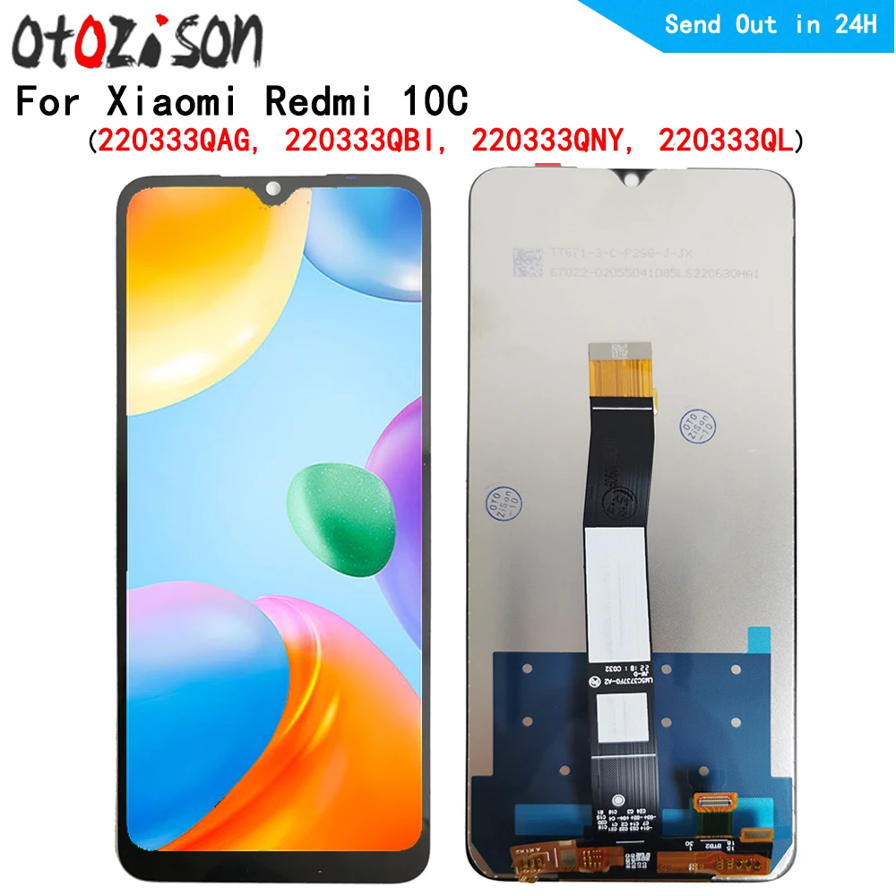 

ЖК-дисплей 6,71 дюйма IPS для Xiaomi Redmi 10C 220333QAG, 220333QBI, 220333QNY, ЖК-дисплей + сенсорная панель, экран с дигитайзером и рамкой в сборе