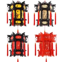 Chinese Antique Palace Lantern Hexagonal Riding Lantern New Year Relocation Spring Festival Chandelier Restauran Decoration 1