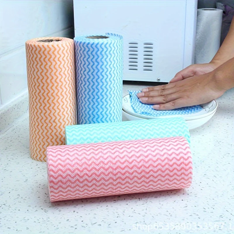 Space Saving Cleaning Rags 50/150 Pack Contemporary Super Absorbent Wet Dry Use Non-Woven Reusable Disposable