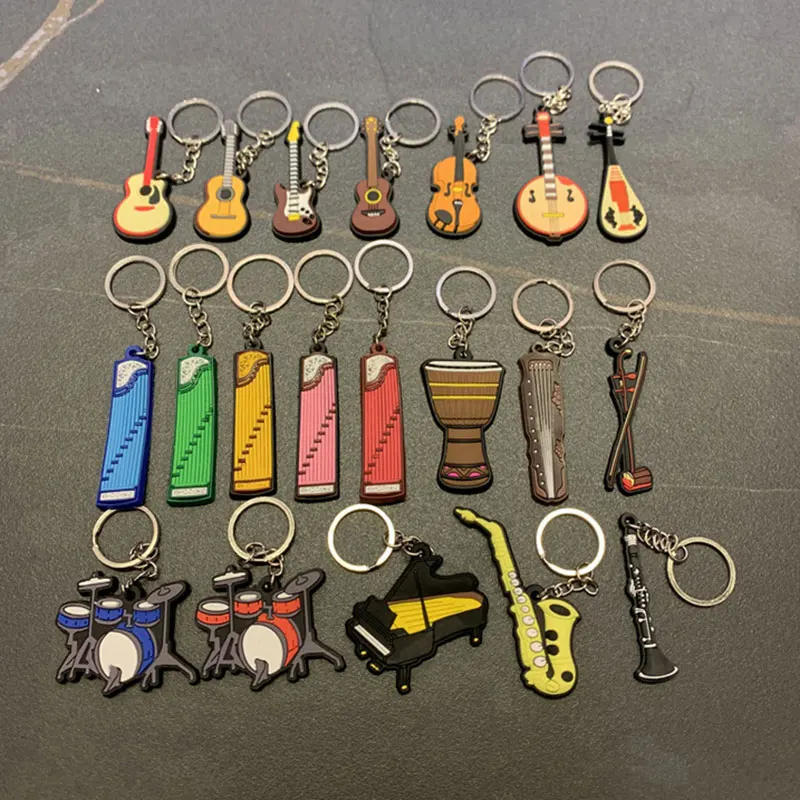 2 Portachiavi A Forma Di Chitarra In Metallo - Portachiavi Per Musicisti, Regalo Ideale Per Appassionati Di Musica - Foto 5