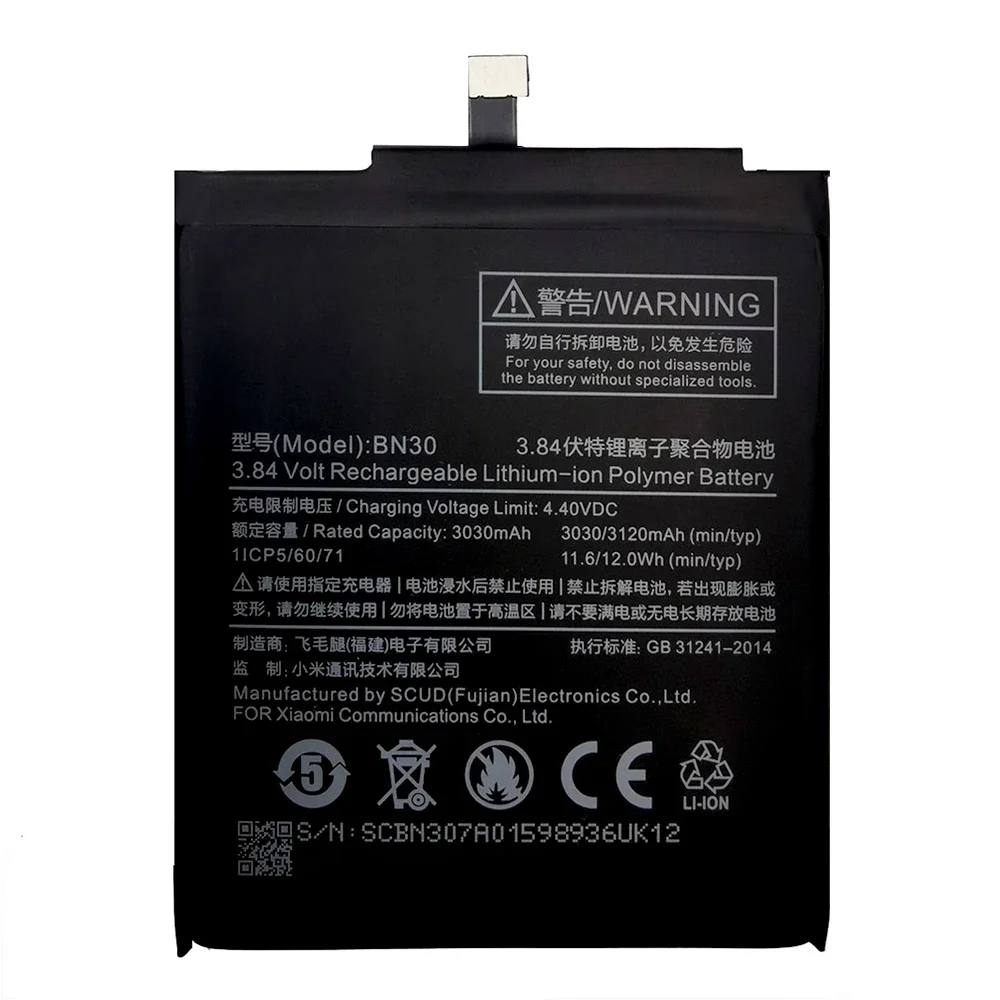 2024 Years 100% Original Phone Battery BN30 For Xiaomi Redmi 4A Mi4A M4A High Quality 3120mAh Phone Replacement+Tools Kits