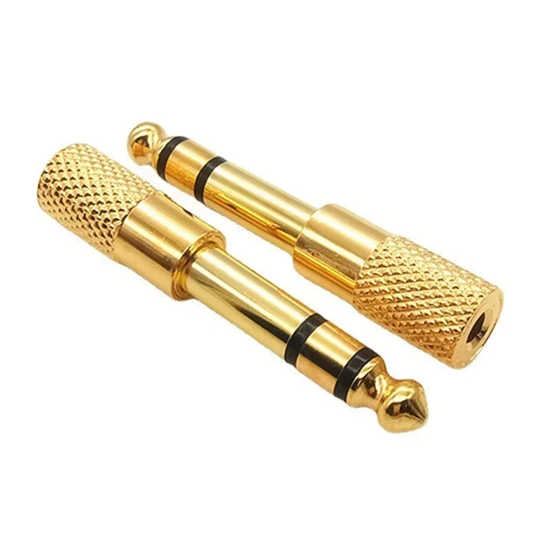Premium Audio Adapter: 6.35mm Male to 3.5mm Female Converter for Earphones and Amplifiers