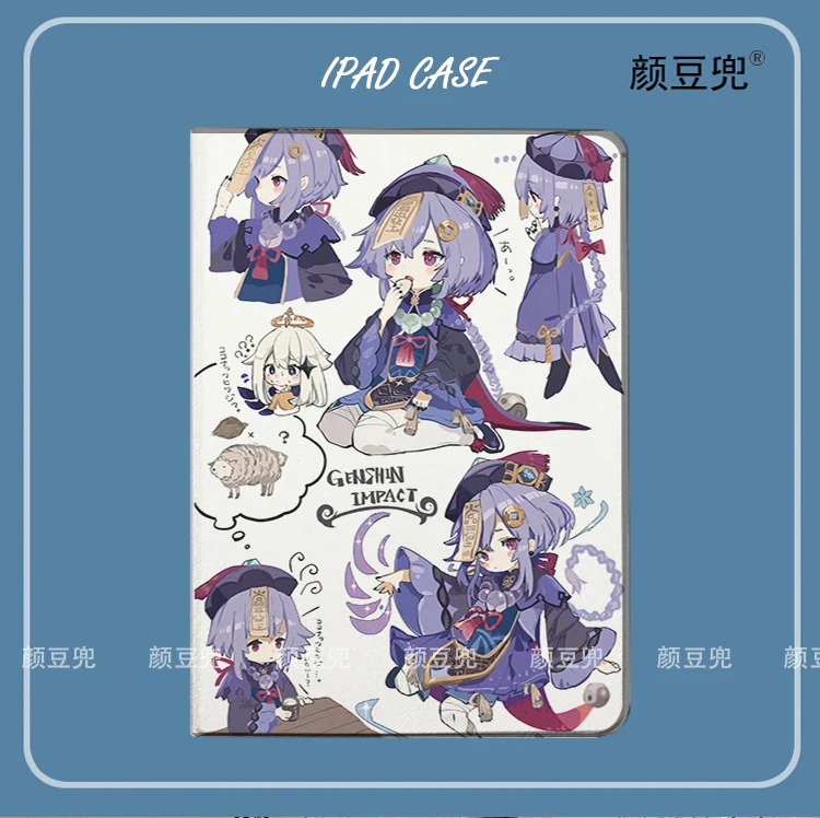 

QiQi Anime Genshin Impact Case For iPad 10.2 7th 8th Air 4 5 Mini 5 6 Case Luxury Silicone For iPad Air 4 iPad Pro11 Case 2020