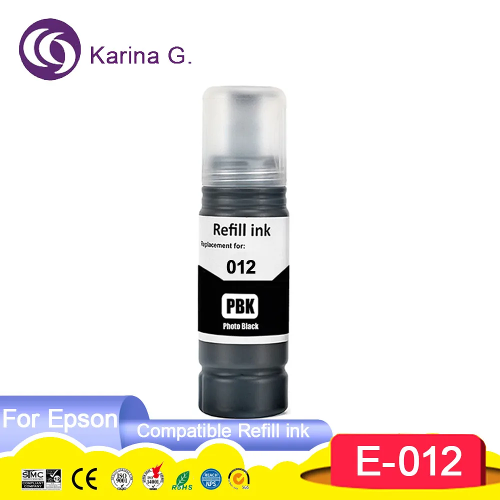 011 012 Compatible Refill Ink For Color Water Based Bottle ink T011 T012 Compat