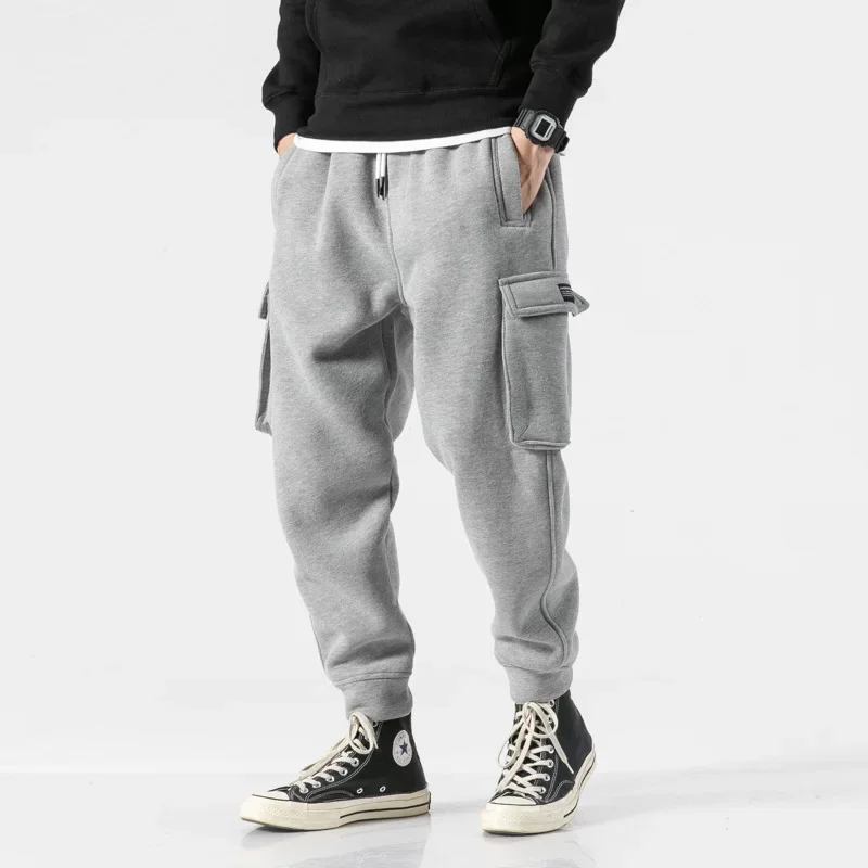 Pants Trendy Brand Spring and Autumn Sports Loose Large Size Skinny Closed Workwear Sweatpants Men's Jogger Pants Casual Autumn