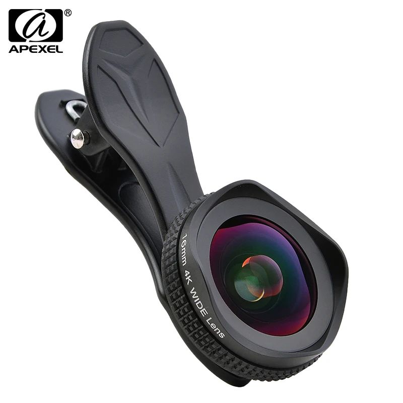 Apexel Mobile Phone Lens 0.6x 4k Super Wide Angle Lens With Cpl Filter
