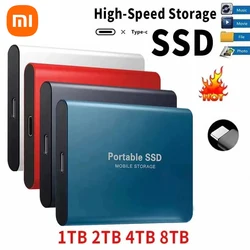 Xiaomi Portable 1TB 2TB SSD 4TB 8TB 100% Original Hard Drive Type-C USB 3.1 High Speed External Hard Drive For Laptops Mac