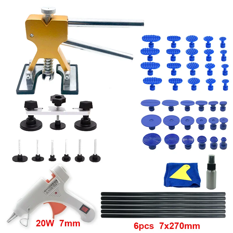 Garage Tools Car Dent Removal Repair tools Auto Body Puller Kit 18+ suction cup lift bridge take out car buns |