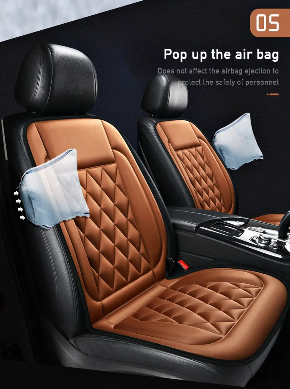 12V Car Heated Seat Cushion, Universal Auto Heated Seat