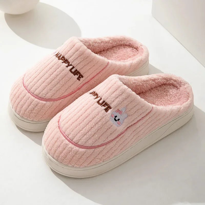 Cotton Slippers  Autumn and Winter Thickened Indoor Anti Slip Warm and Comfortable for Home Use Postpartum Slippers for Women 6