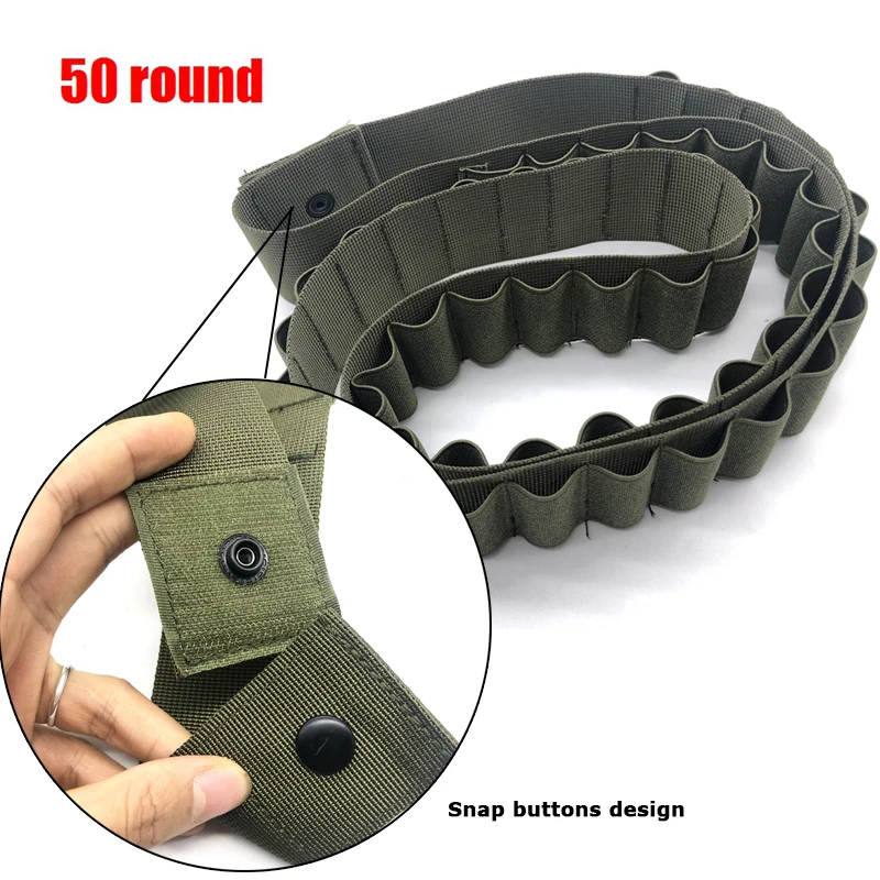 Pochette Ceinture 100 Balles Nylon 600D – Porte-munitions .22LR / 5.56mm