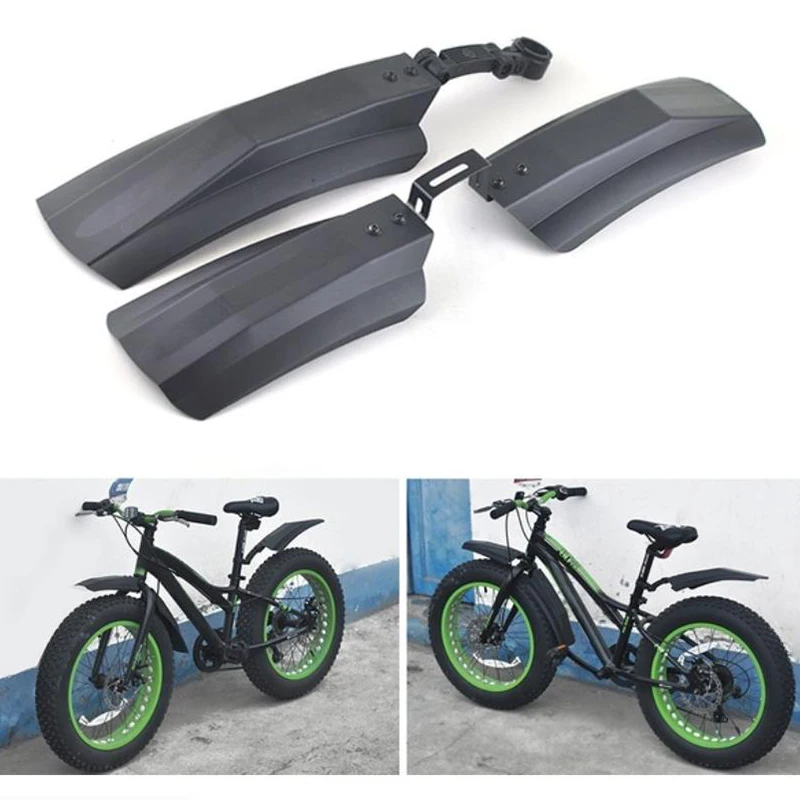 2 Pz Parafango Parafango Per Bicicletta Pieghevole Elettrica Neve Bicicletta Parafango Fat Bike Fatbike Mtb Bici Ciclismo Parafanghi