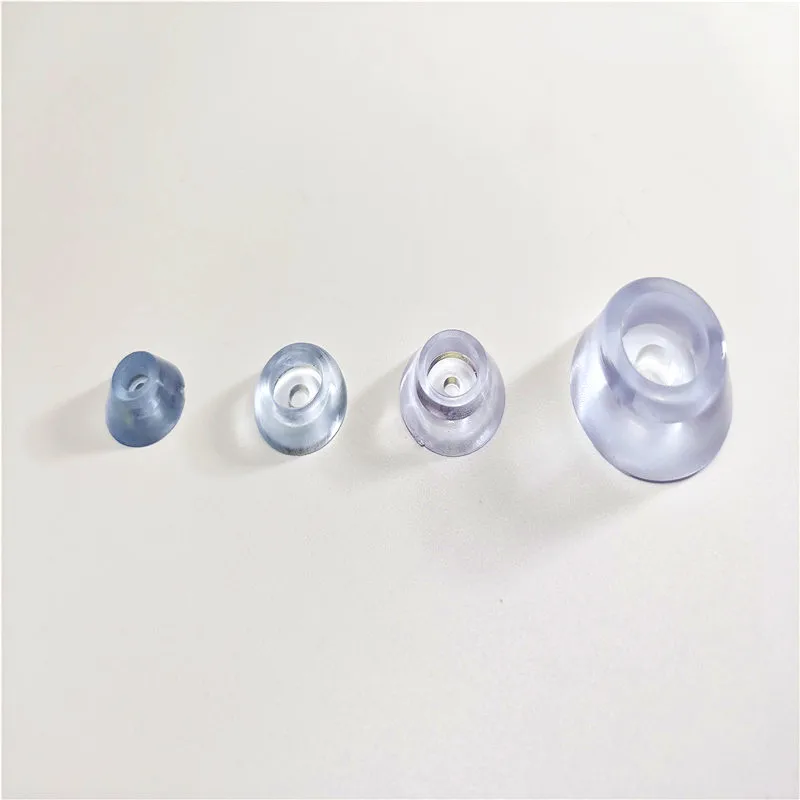 Clear Round Rubber Foot Pad diameter 15mm 17mm 19mm 27mm for Table Chair Non-slip 12PCS to 100PCS chair leg pads