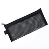 20.5x9cm Mesh Cosmetic Bag Nets Stationery Pencil Bag Case Holder Zipper Portable Lipsticks Keys Coin Charge Cable Organizer 3