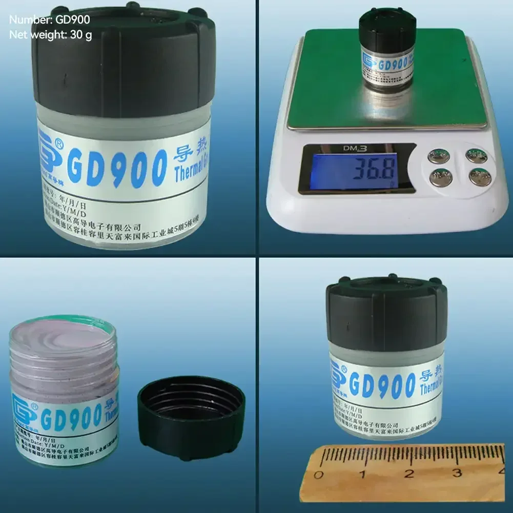 Thermal Grease Syringe High Performance Thermal Grease Paste GD900 Heatsink Compound For CPU CN30 3/5/7/15/30g 4.8W/M-K
