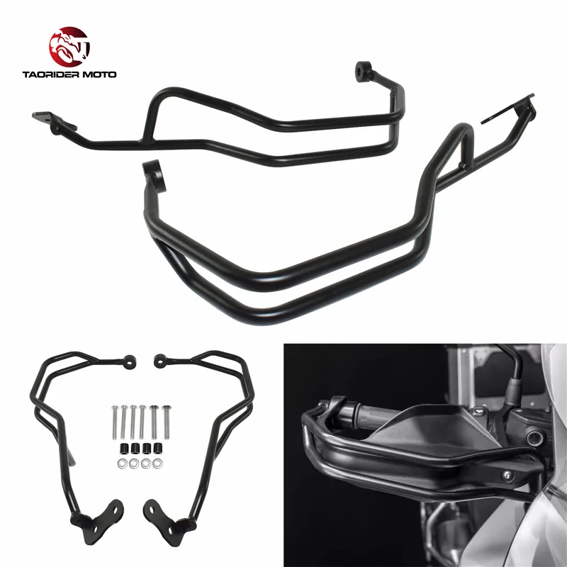 Black Nylon Handlebar Hand Guards For BMW F750GS, F850GS, R1200GS, R1250GS (2013-2022) - Left & Right