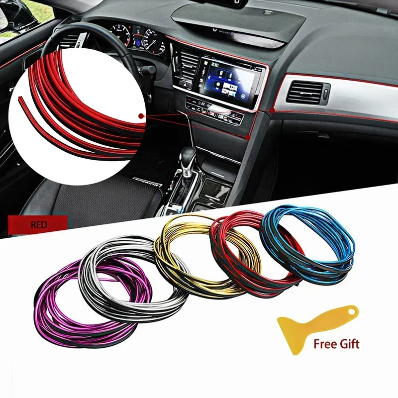 Auto Porta Cruscotto Decorazione Strisce Adesivo per Volkswagen VW Polo 6r 9n Golf 7 6 5 4 3 8 Mk4 Mk5 Mk7 Mk2 Mk3 Gti MK8 Caddy T4 - Image 2