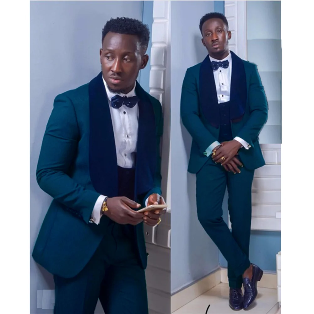 

2023 New Arrival Black Mans Suits For Wedding Custome Made Suits Formal Blazer Party Suits Three Pieces Suits(Jacket+Pants+Vest)