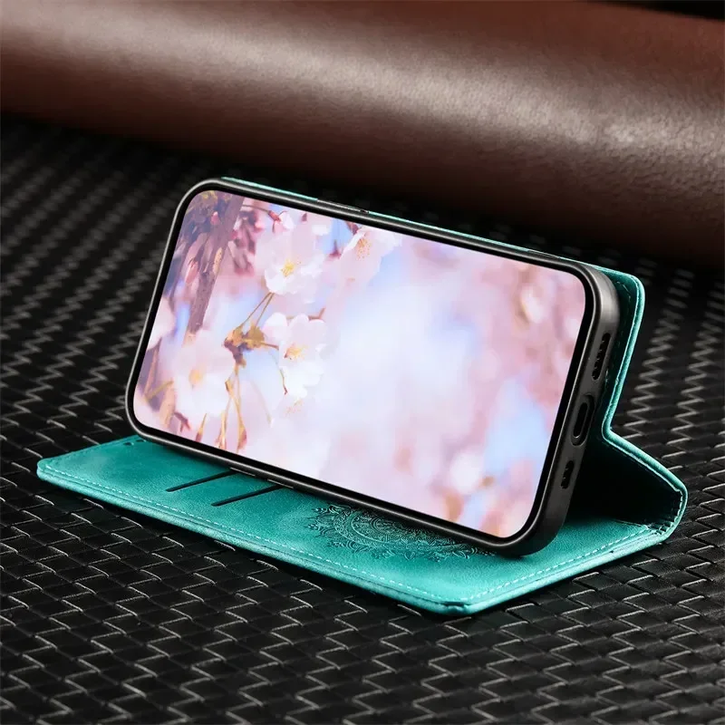 Magnetic Flip Leather Wallet Card Phone Case Cover