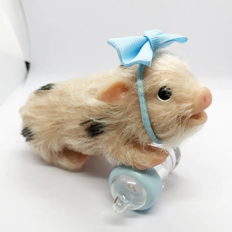 

Bowknot Head Flower Silicone Piglet Accessories Small Milk Bottle Rebirth Piglet – NO PIGLET INCLUDED