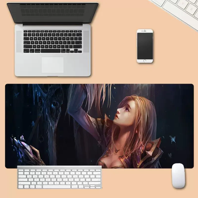 

Big Art Mouse Pad Laptop Kawaii Gaming Pad on The Table Anime Mouse Mats Keyboard Pad Setup Gamer Accessories Deskmat Table Mat