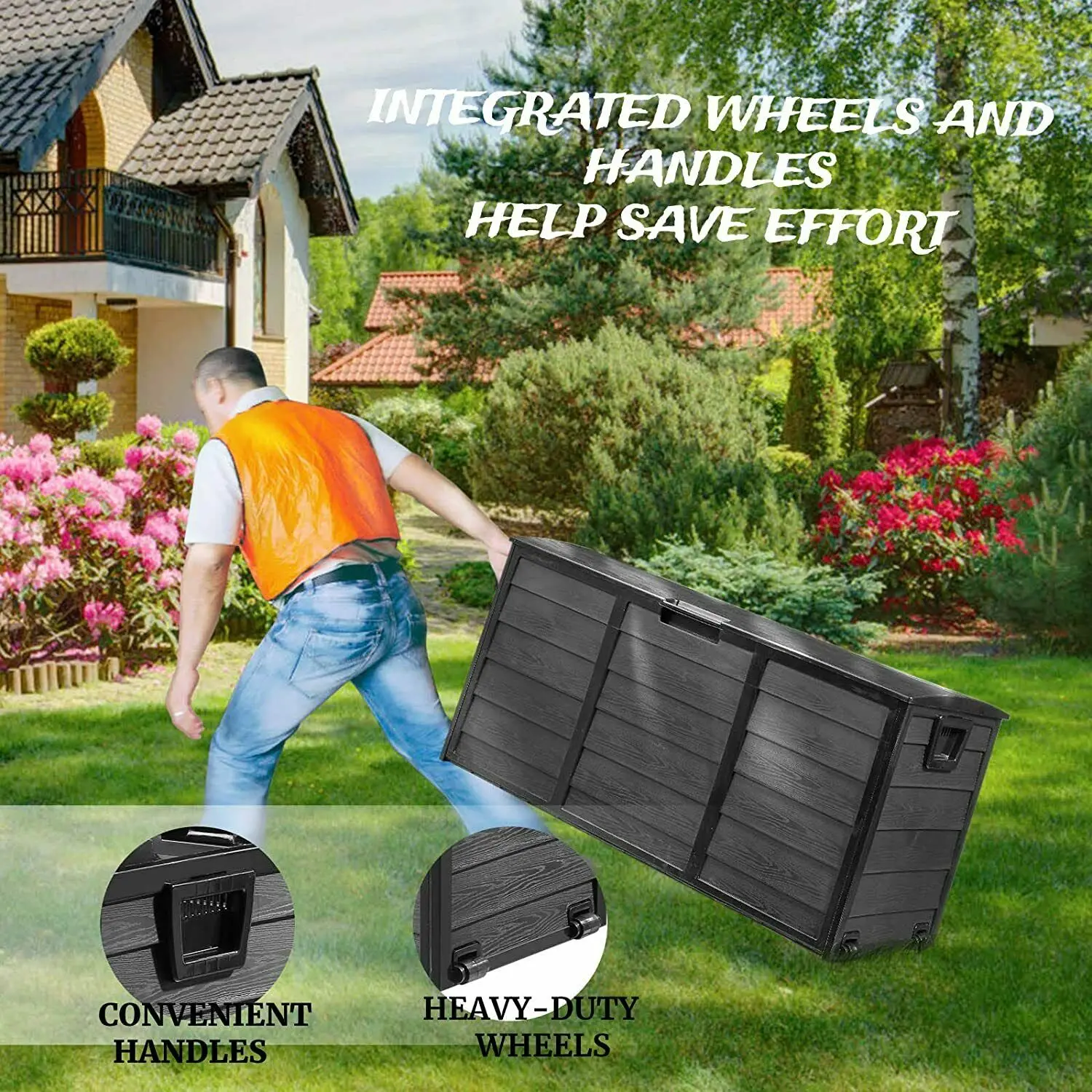 Garden Furniture Storage Box Outdoor Furniture 290 L Protective Cover