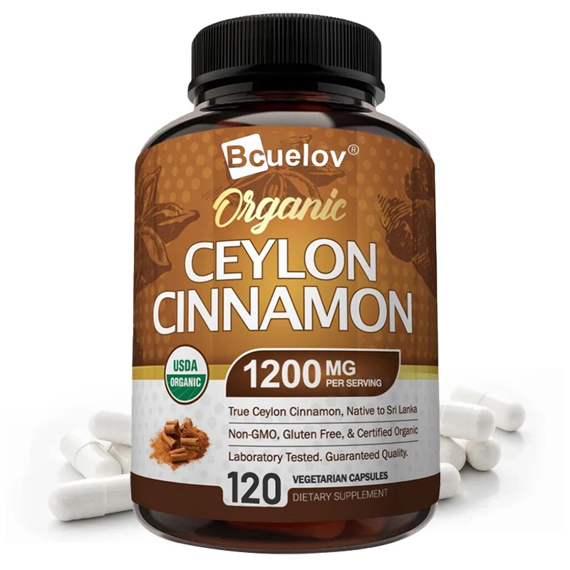 

Organic Ceylon Cinnamon Extract - Helps Joints, Bones, Muscle Function and Energy Metabolism, Non-GMO and Gluten-free