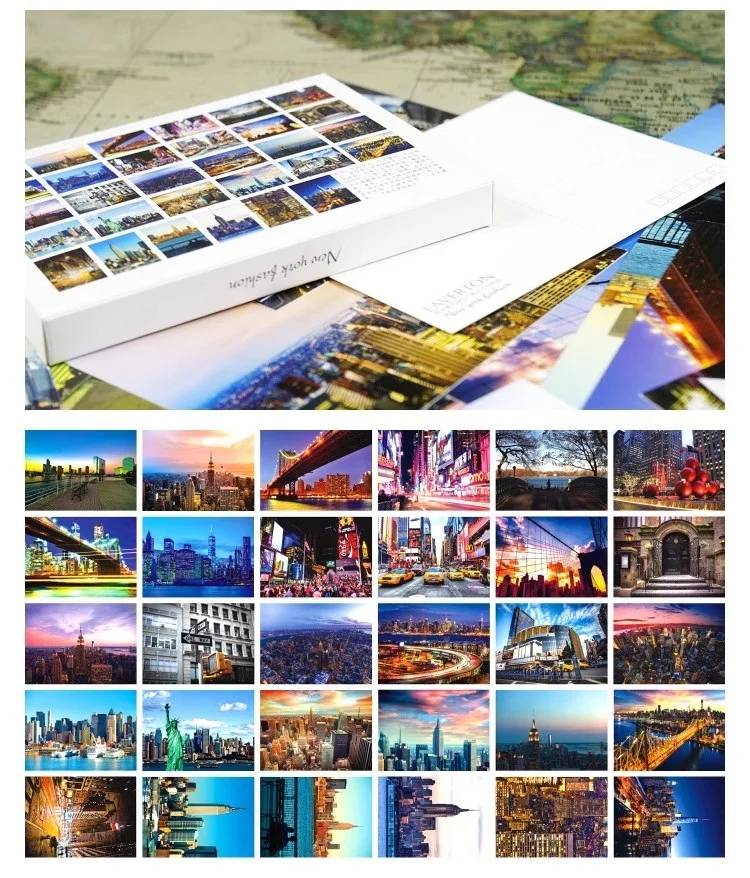 Art Postcards 30 Sheets/LOT Take A Trip To New York Postcard INS Style Travel Landscape Photography Greeting Cards Fashion Gift