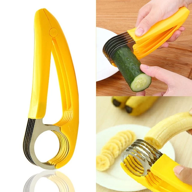 New Hotdog Stainless Steel Cucumber Banana Slicer Fruit Veggie Cutter  Kitchen Accessories Kitchen Gadget Tools - AliExpress