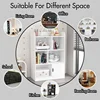 Kids Bookcase,Bookshelf with 6 Compartments,Freestanding Shelves and Cube Organizer,for Bedroom Living Room Office Closet School 4