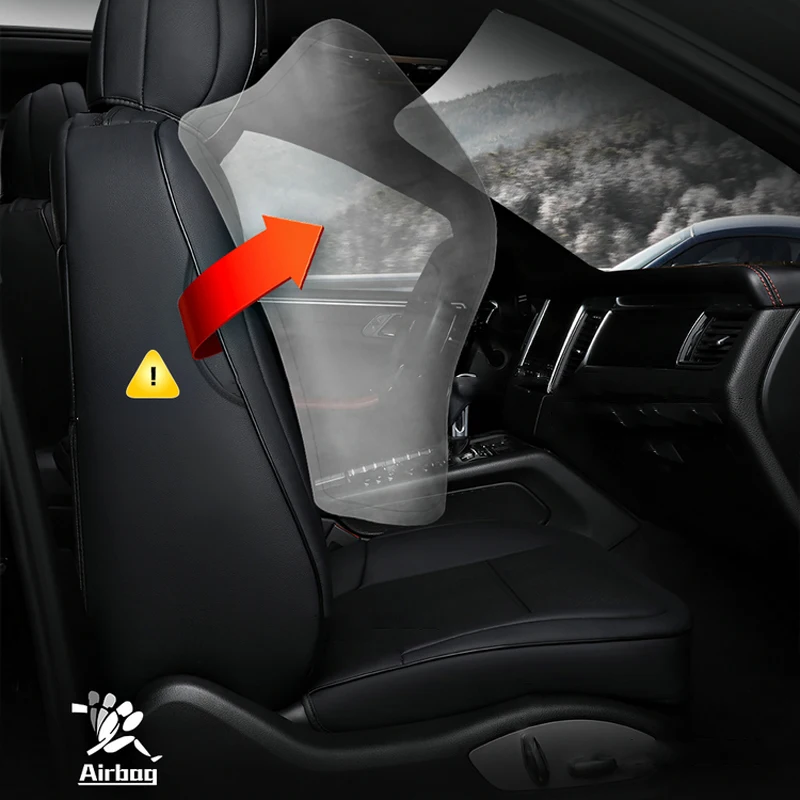 Housses De Siège Auto En Cuir Nappa Pour Mercedes - 5 Pièces Universelles - Protection Intégrale, Installation Facile - 7