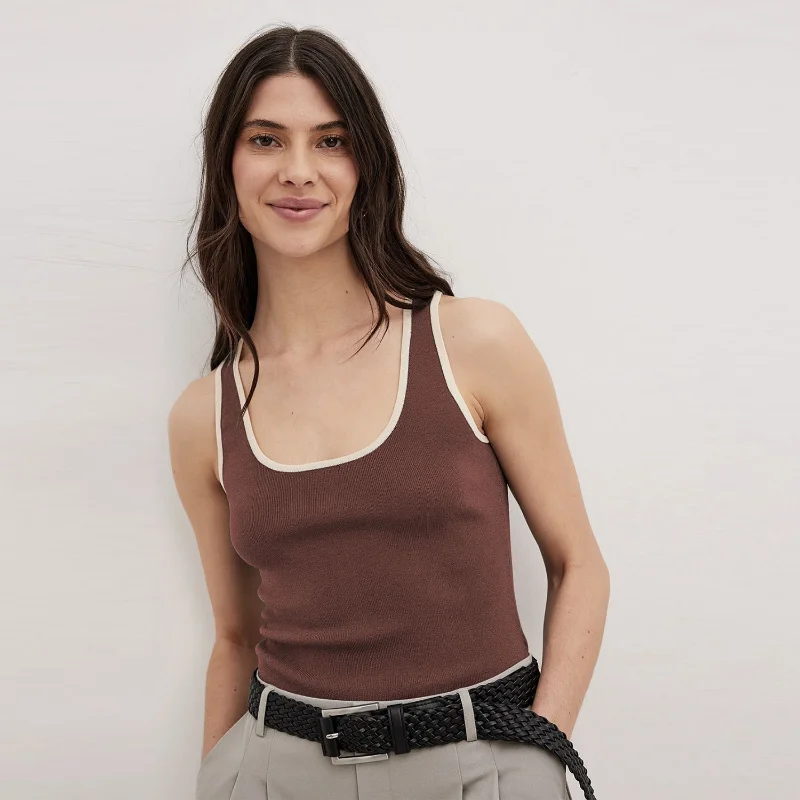 Casual For Women Contrast Y2k Top Vest Backless Patchwork Pullover Top Slim Sheer Tracksuit Summer Cute Female Tank Top