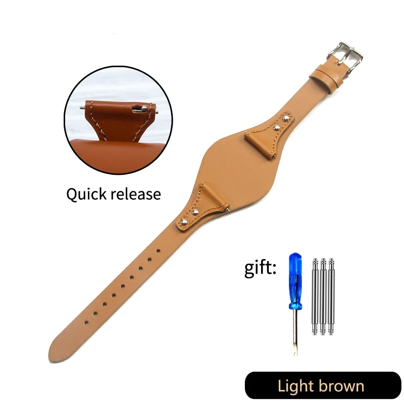 Premium Calfskin Strap - 18mm Genuine Leather Women's Watchband