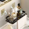 Bathroom Shelf No Drill Wall Mounted Shampoo Bottle Shower Corner Rack Toilet Storage Rack Aluminum Bathroom Kitchen Accessories 3